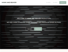 Tablet Screenshot of hawkandbeaver.com